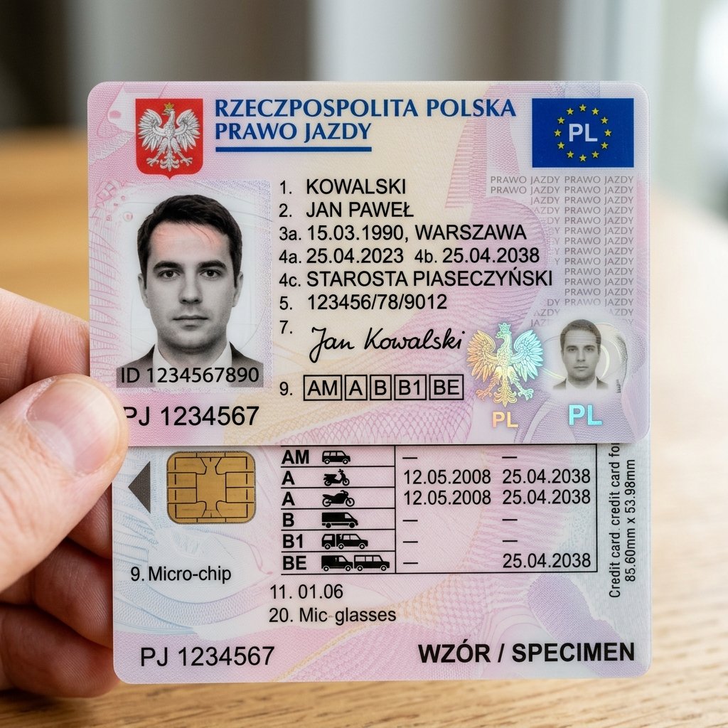 Polen EU-Führerschein Legal Kaufen - Inklusive 185-Tage Wohnsitznachweis